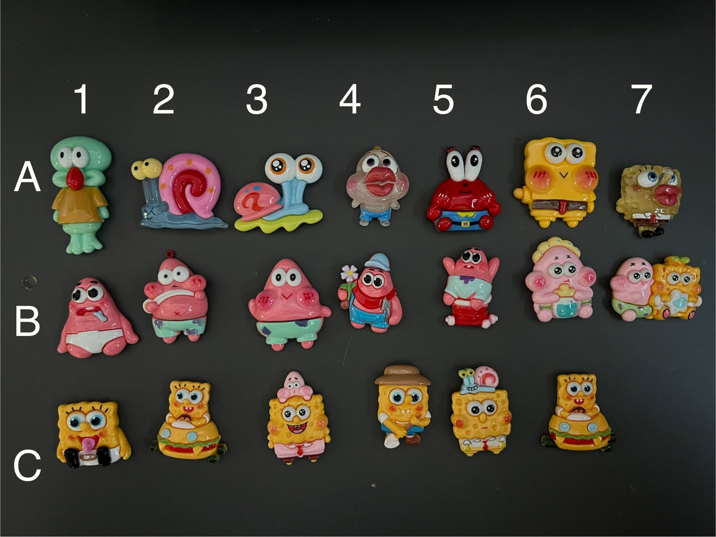 Sponge Bob Charms for Decoden