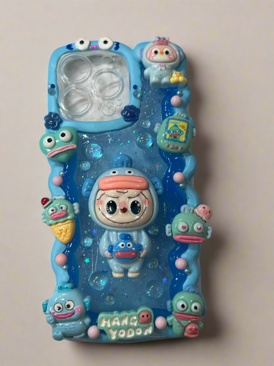 Labubu Hangyodon 14 Pro Max Phone Case