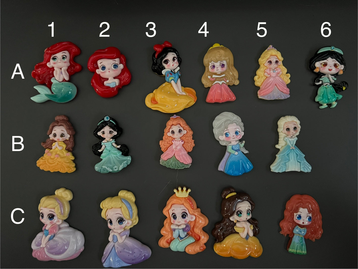 Princess Charms for Decoden
