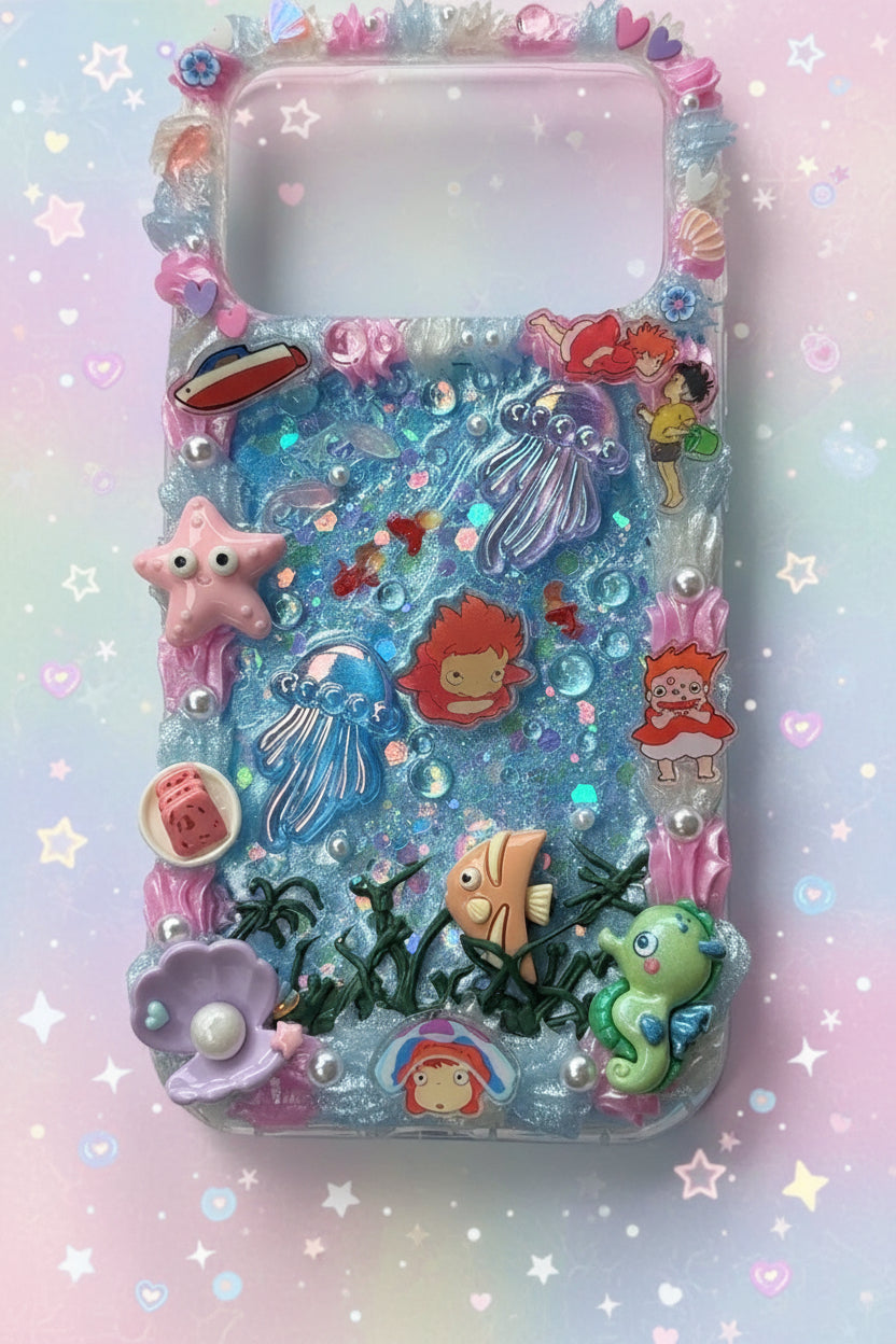 Ponyo Decoden Phone Case- 17 pro