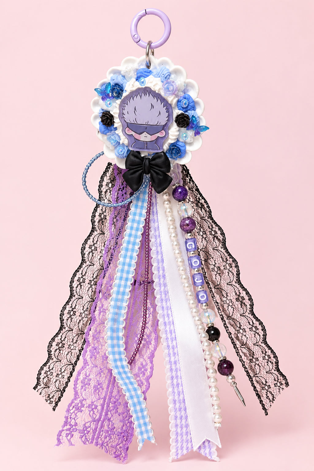 Gojo Decoden Rosette Keychain | JJK Inspired Bag Charm