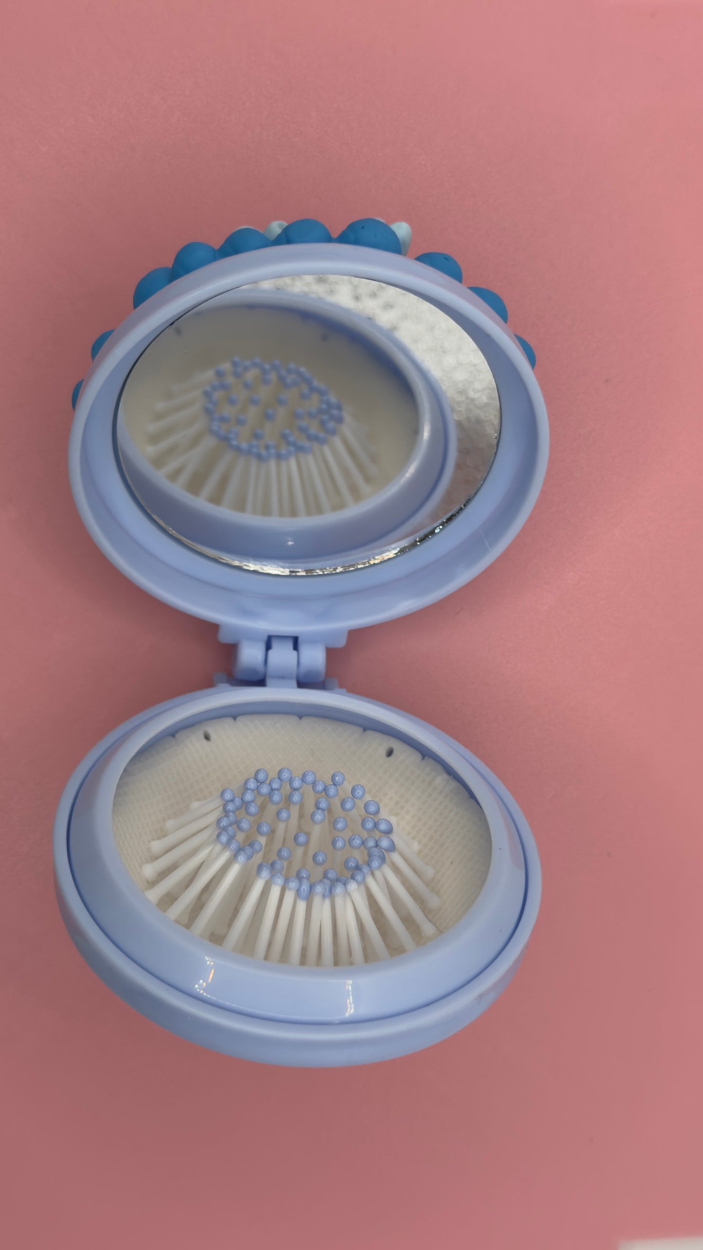 Hachiware Inspired Decoden Compact Mirror & fold out Brush - Chiikawa Collection
