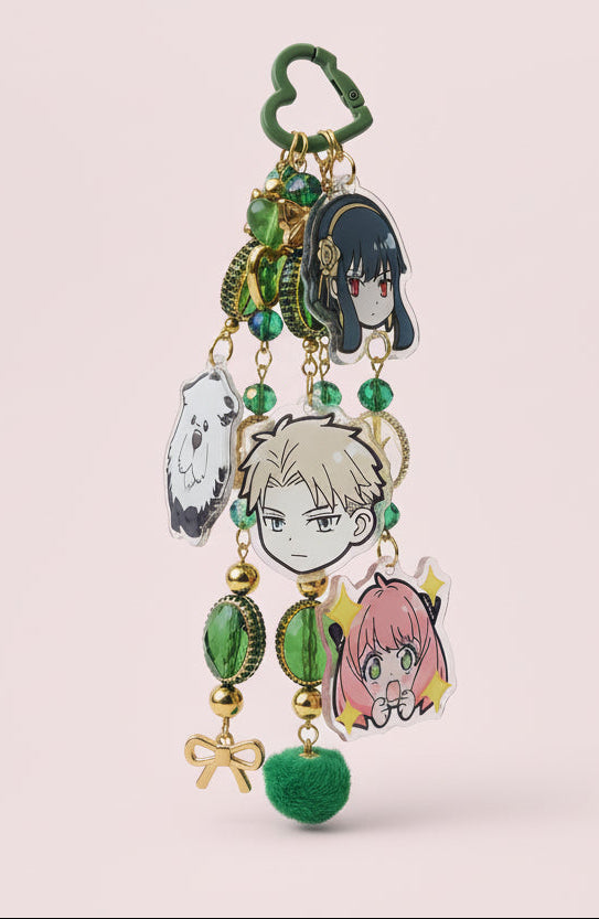 💗 Spy Family Inspired Bag Charm Green💗