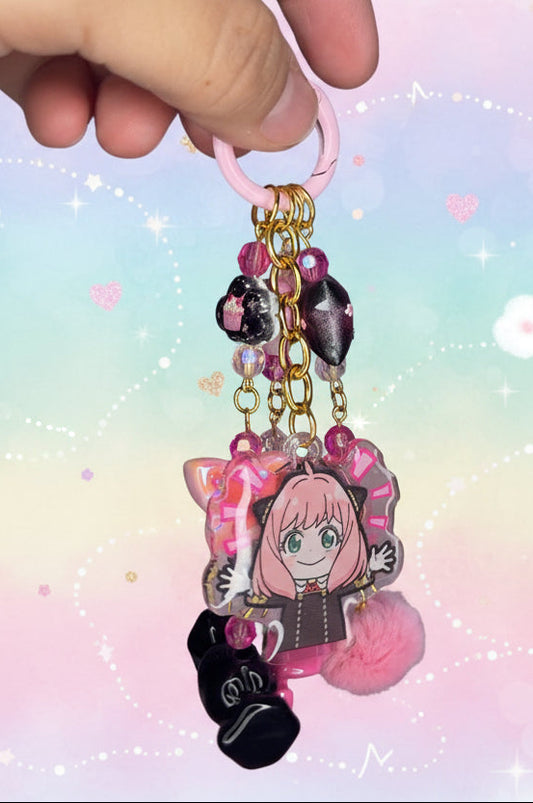 💗 Spy Family Inspired Bag Charm Pink💗