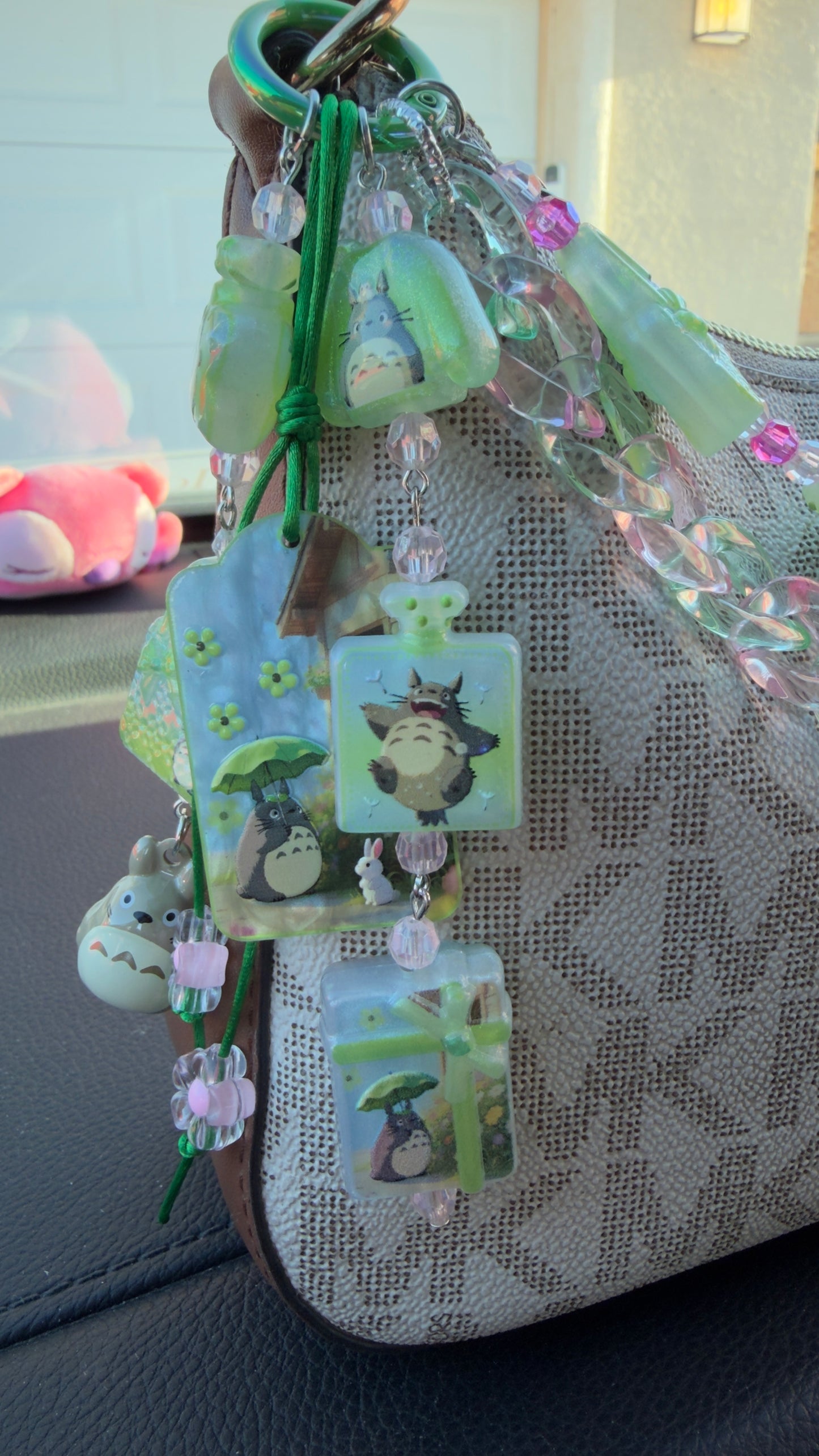 Totoro Inspired Bag Charm ☂️