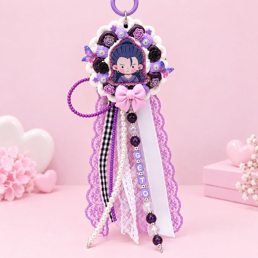 Geto Decoden Rosette Keychain | JJK Inspired Bag Charm