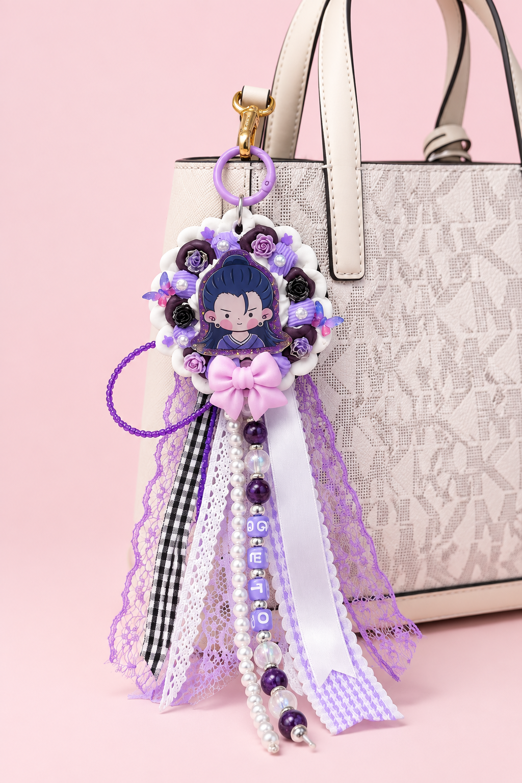 Geto Decoden Rosette Keychain | JJK Inspired Bag Charm