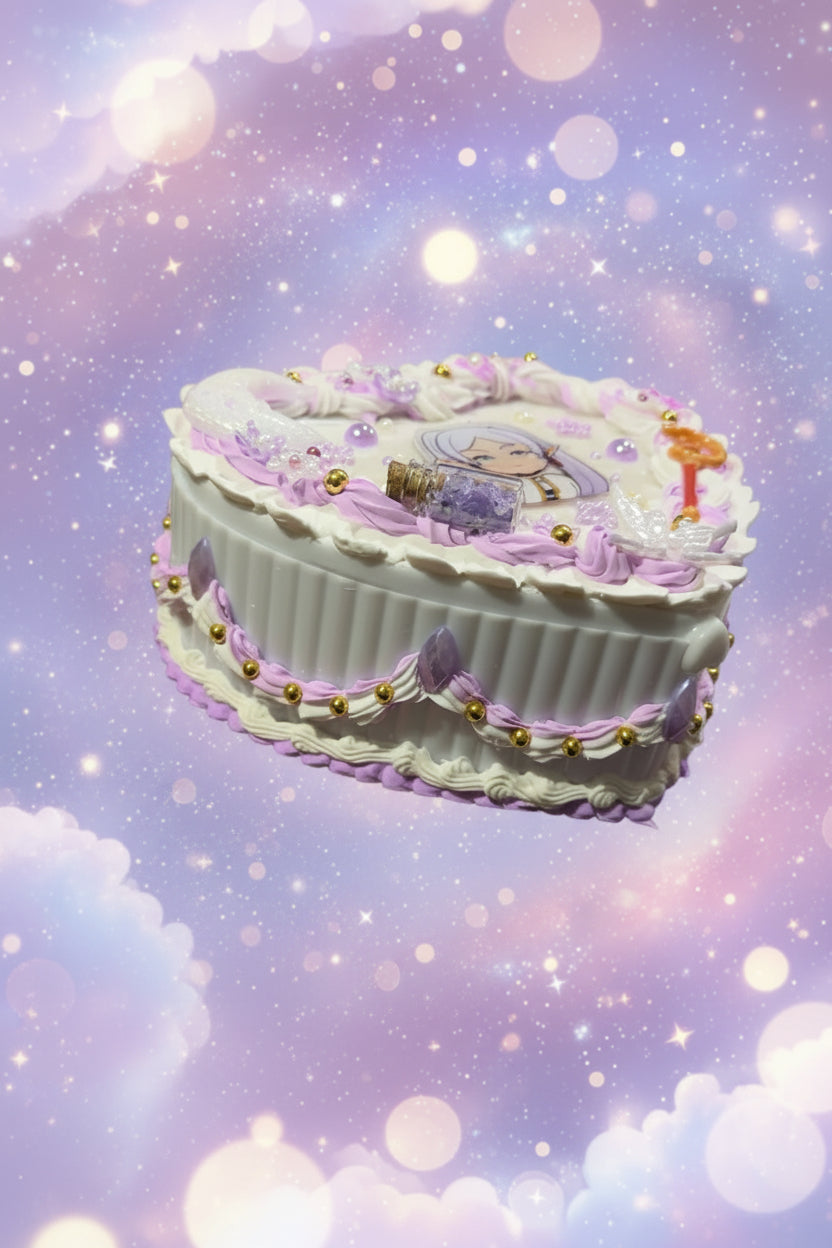💜 Frieren Inspired Decoden Jewelry Box – Handmade &amp; One of a Kind ✨